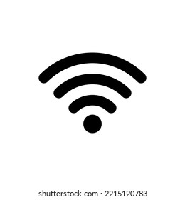 Wi-Fi symbol vector flat design isolated on white background.wifi signal icon.Wireless symbol.