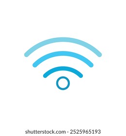 Wifi symbol vector icon wireless internet signal. Wifi web mobile phone icon sign digital network communication