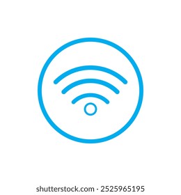 Wifi symbol vector icon wireless internet signal. Wifi web mobile phone icon sign digital network communication