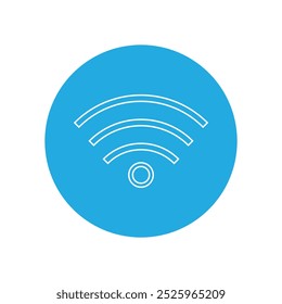 Wifi symbol vector icon wireless internet signal. Wifi web mobile phone icon sign digital network communication