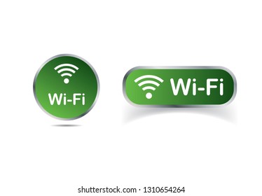 Wifi symbol vector illustration on background