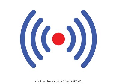 Wi-Fi Symbol Vector on white background