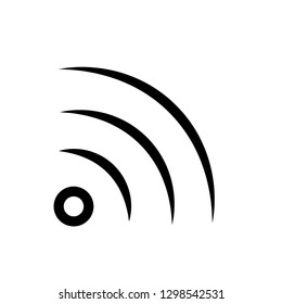 Wifi Symbol. Vector wireless network icon. Flat design