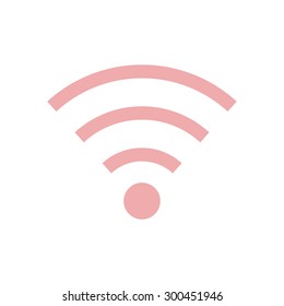 Wifi Symbol. Vector wireless network icon. Flat design