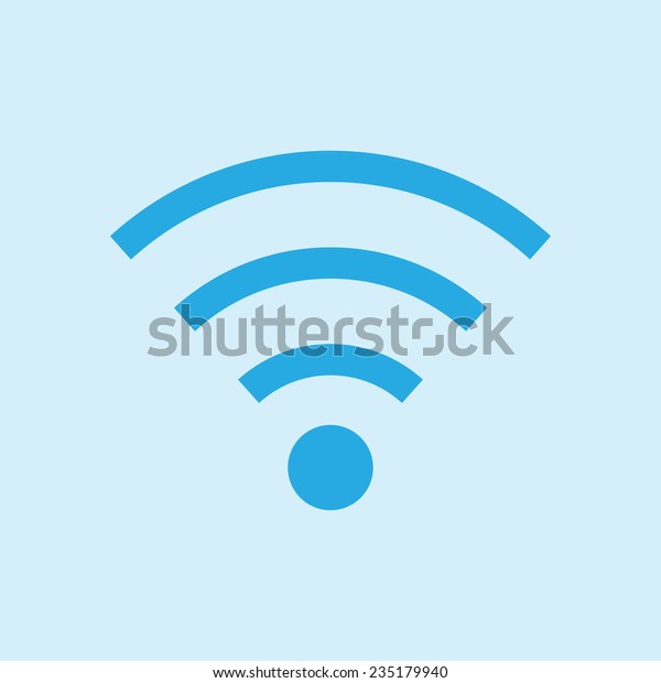 Wifi Symbol Vector Wireless Network Icon Stock Vector (Royalty Free ...
