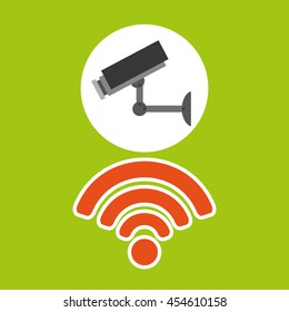 Wifi technology app isolated, vector illustration eps10