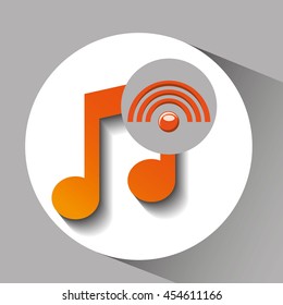 Wifi technology app isolated, vector illustration eps10