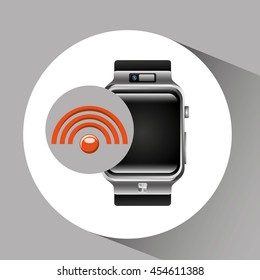 Wifi technology app isolated, vector illustration eps10