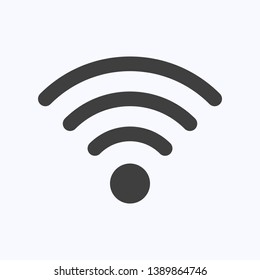 Wifi technology icon on white background, free internet zone