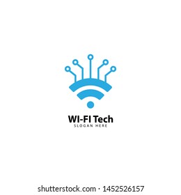 Wifi Technology Logo Design Template