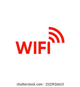 Wifi text icon for multiple business