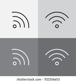 Wifi Thin Line Icon
