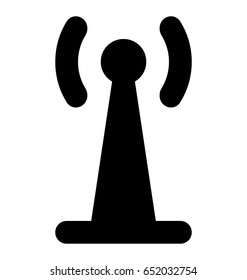 Wifi Tower Glyph Vector Icon