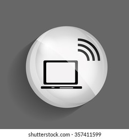 Wi-Fi Transmission of Data. Vector Illustration. EPS10