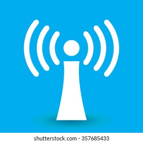 Wi-Fi Transmission of Data. Vector Illustration. EPS10