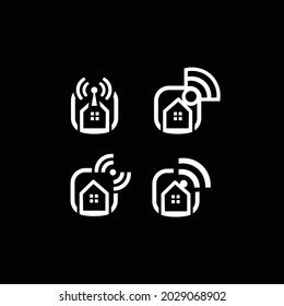 Wifi or transmitter symbol for electronic product app icon