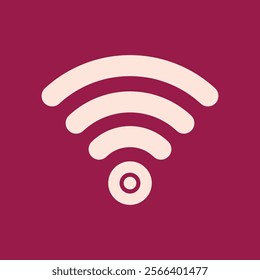 WIFI trendy artwork beautiful abstract vector illustration colorful pink design.eps