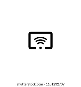 Wifi tv vector icon