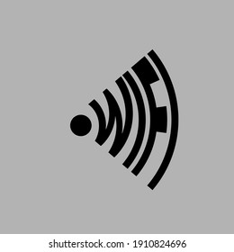 WIFI Typography Logo Design for websites and company logo.