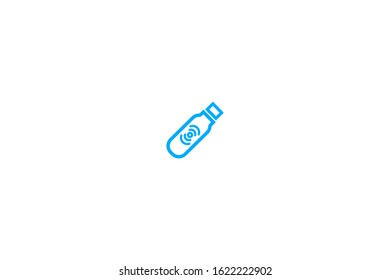 Wifi usb device outline icon in trendy flat style isolated on white background vector illustration