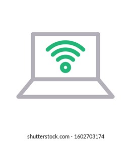 wifi vector color line icon 