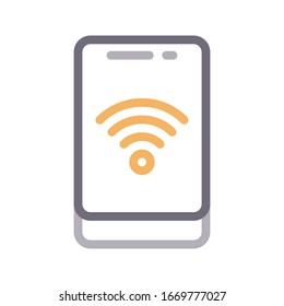 wifi vector color line icon 