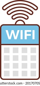 icono de color plano vectorial WIFI