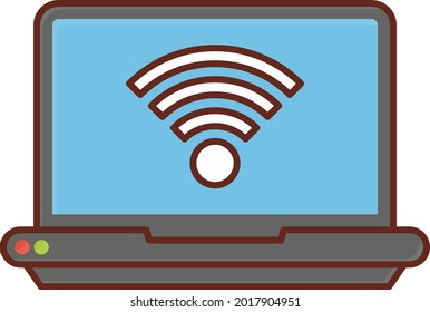 icono de color plano vectorial WIFI