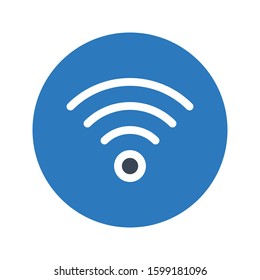 WiFi vector glyph color icon 