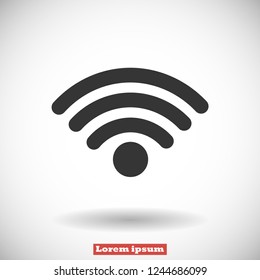 Wi-Fi vector icon 10 eps
