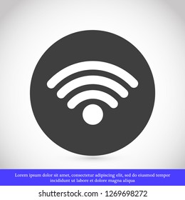 Wi-Fi vector icon 10 eps
