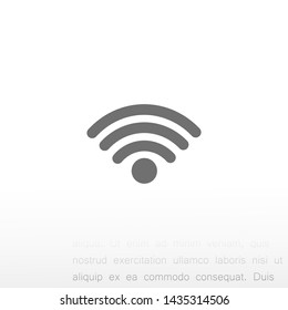 Wi-Fi vector icon 10 eps , Lorem ipsum Flat design