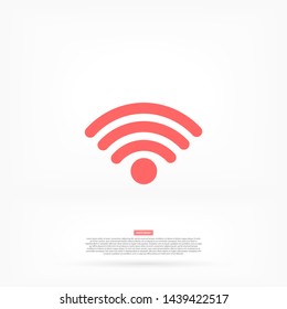 Wi-Fi vector icon 10 eps , Lorem ipsum Flat design