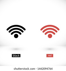 Wi-Fi vector icon 10 eps , Lorem ipsum Flat design