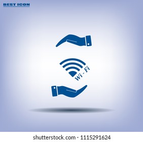Wi-Fi vector icon