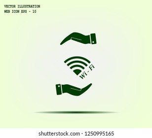 Wi-Fi vector icon