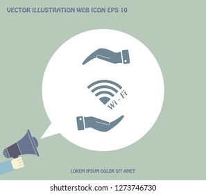 Wi-Fi vector icon