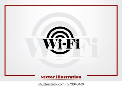 Wi-Fi vector icon.