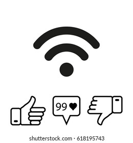 Wifi vector icon