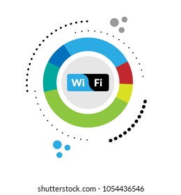 wifi vector icon.Can be used as icon or logo for websites, applications, mobile and UI design, vector illustration