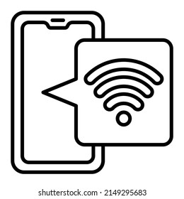 Wifi vector icon. Can be used for printing, mobile and web applications.