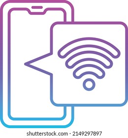 Wifi vector icon. Can be used for printing, mobile and web applications.