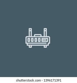 Wifi vector icon. Wifi concept stroke symbol design. Thin graphic elements vector illustration, outline pattern for your web site design, logo, UI. EPS 10.