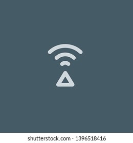 Wifi vector icon. Wifi concept stroke symbol design. Thin graphic elements vector illustration, outline pattern for your web site design, logo, UI. EPS 10.