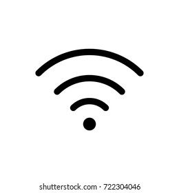 Wifi Vector Icon. Editable Stroke. 256x256 Pixel Perfect