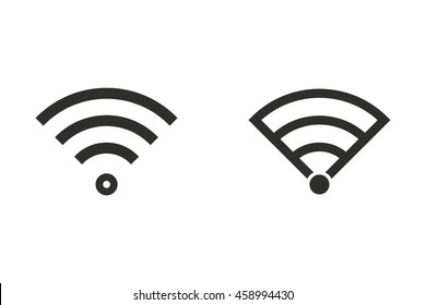 Wi-Fi vector icon. Illustration isolated on white background for graphic and web design.