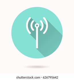 Wi-Fi vector icon. Illustration isolated for graphic and web design.