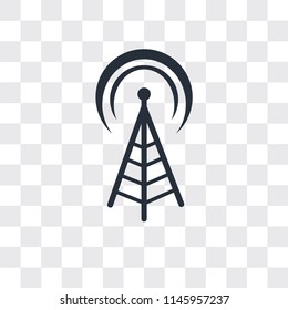 Wifi vector icon isolated on transparent background, Wifi logo concept