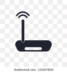 Wifi vector icon isolated on transparent background, Wifi logo concept