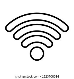 WI-FI vector icon isolated on the white background